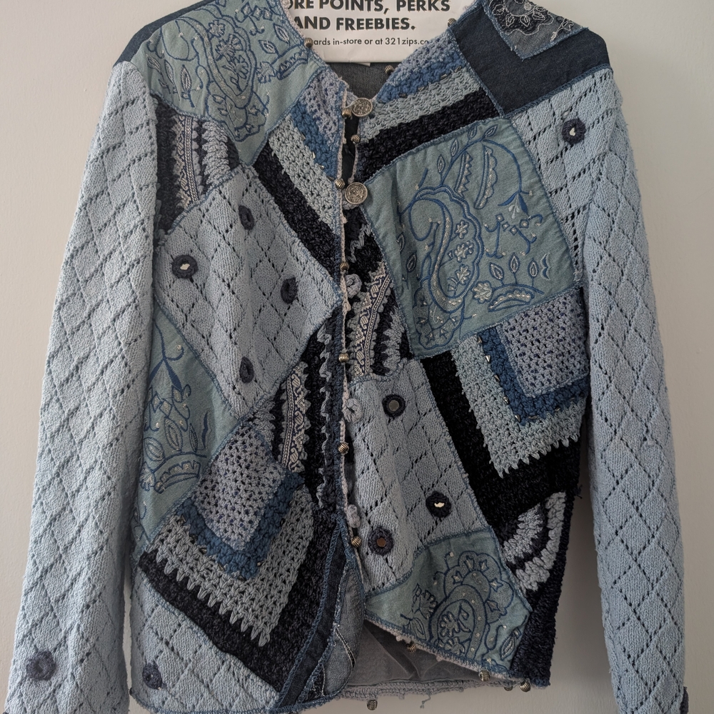 Patchwork Denim Jacket - image 1